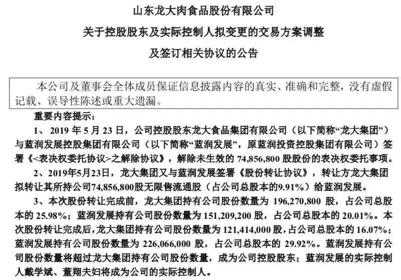 龙大肉食引领肉类行业新篇章，最新消息速递